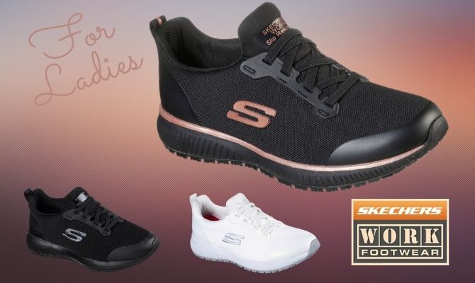 Ya cigarro Descartar Nuevo modelo de zapatos de trabajo para Mujer. SKECHERS WORK