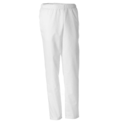 pantalón blanco goma y bolsillos