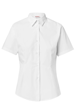 Camisa de mujer Artel blanca entallada manga corta