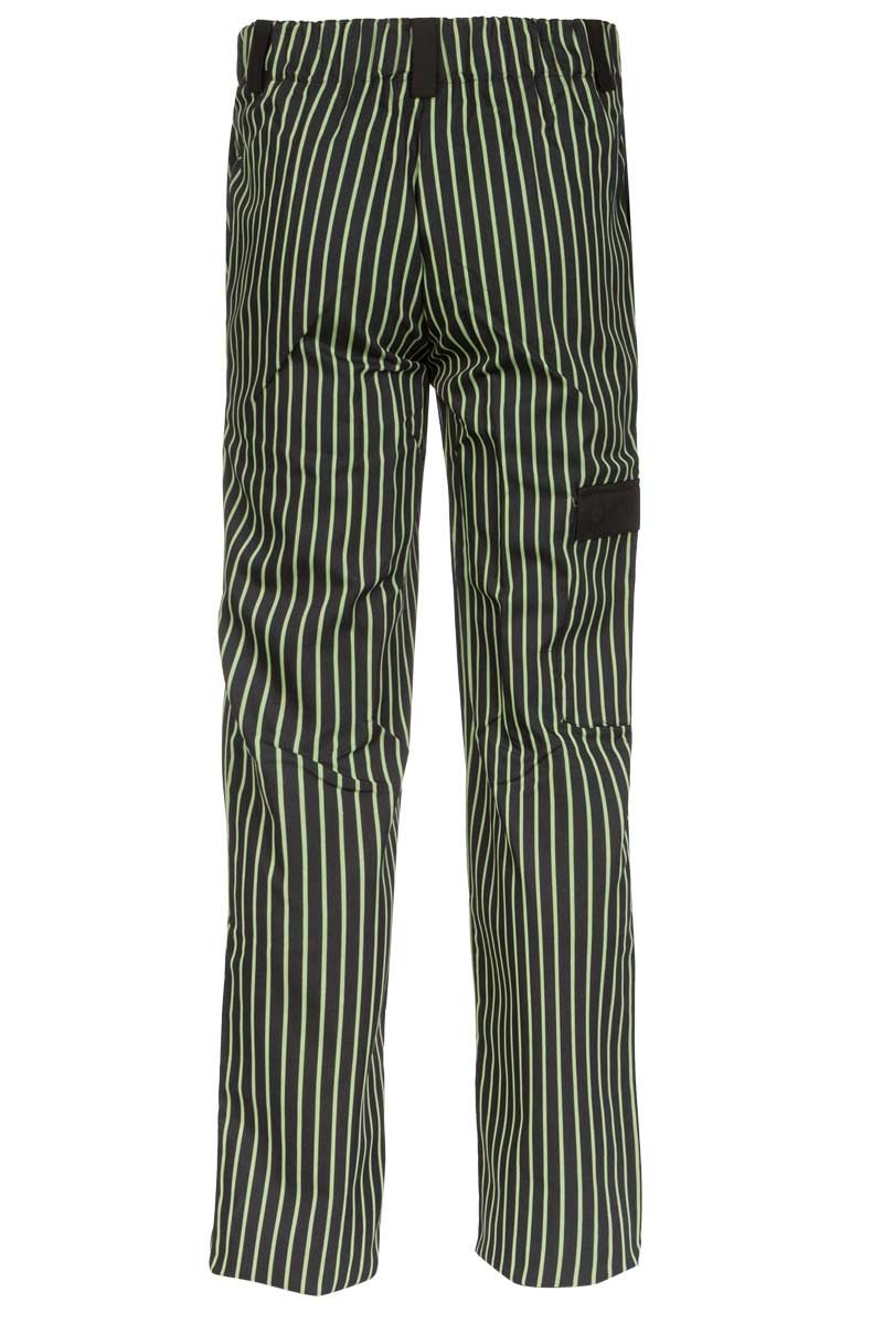 Pantalon de cocina Artel rayado bolsillo lateral 3