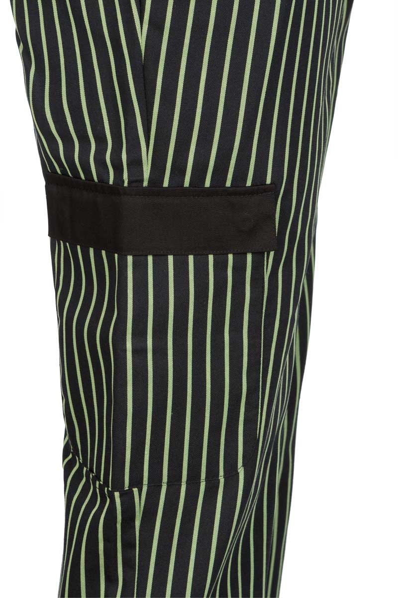 Pantalon de cocina Artel rayado bolsillo lateral 4