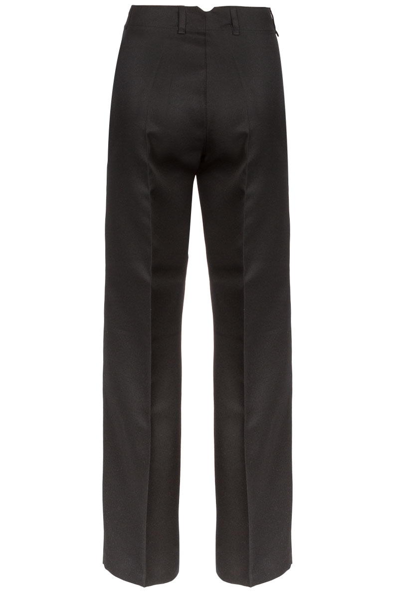 pantalon de mujer negro con pinzas 1