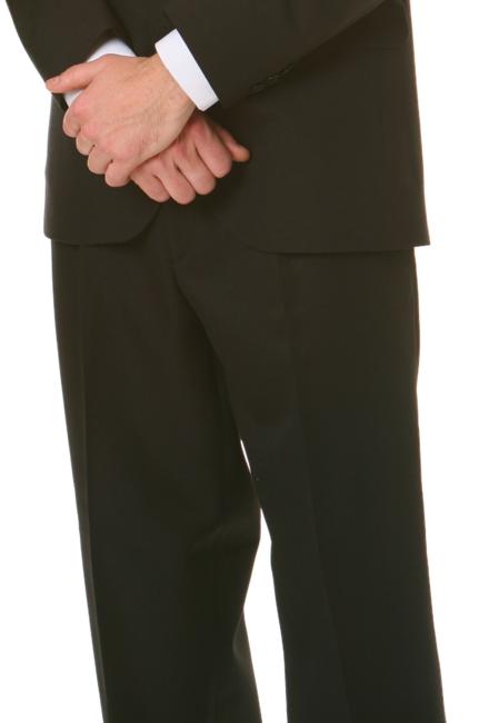 Pantalón traje negro para