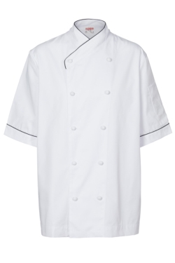 Chaqueta de Cocina Artel Blanca con Vivo Negro