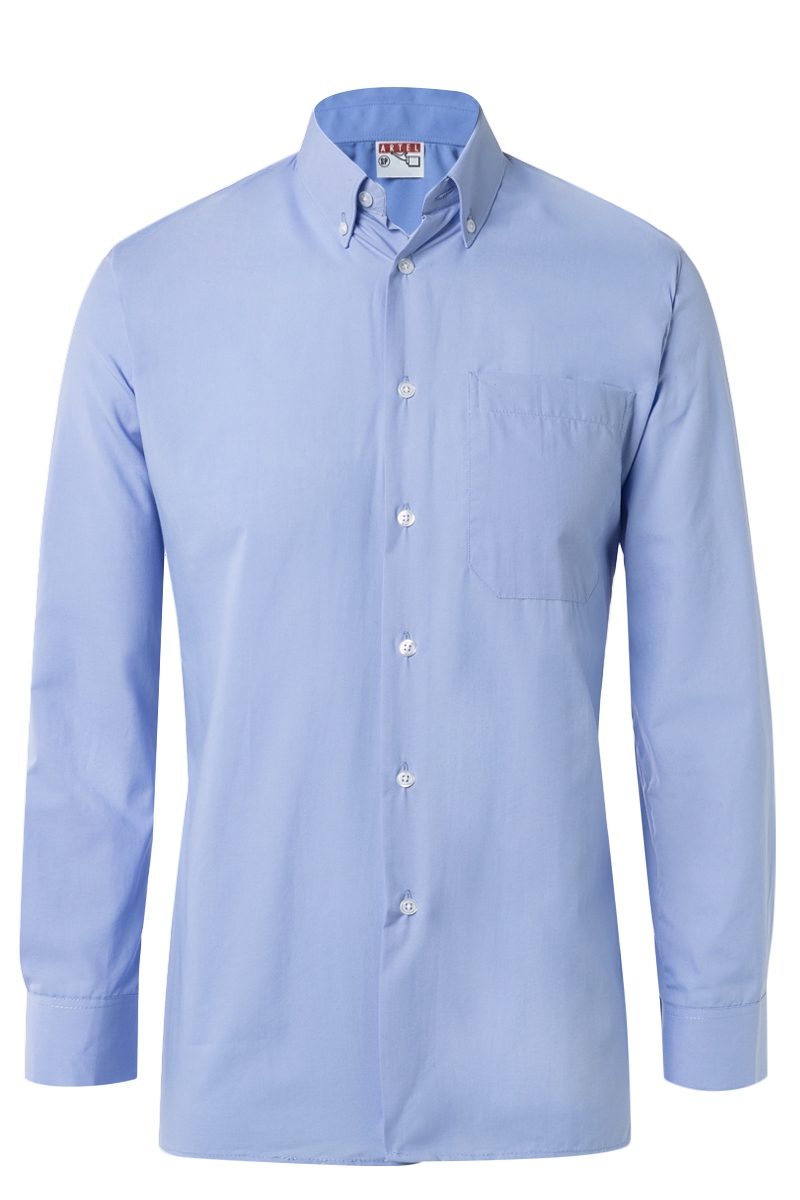 Camisa d'home Artel blau cel màniga llarga