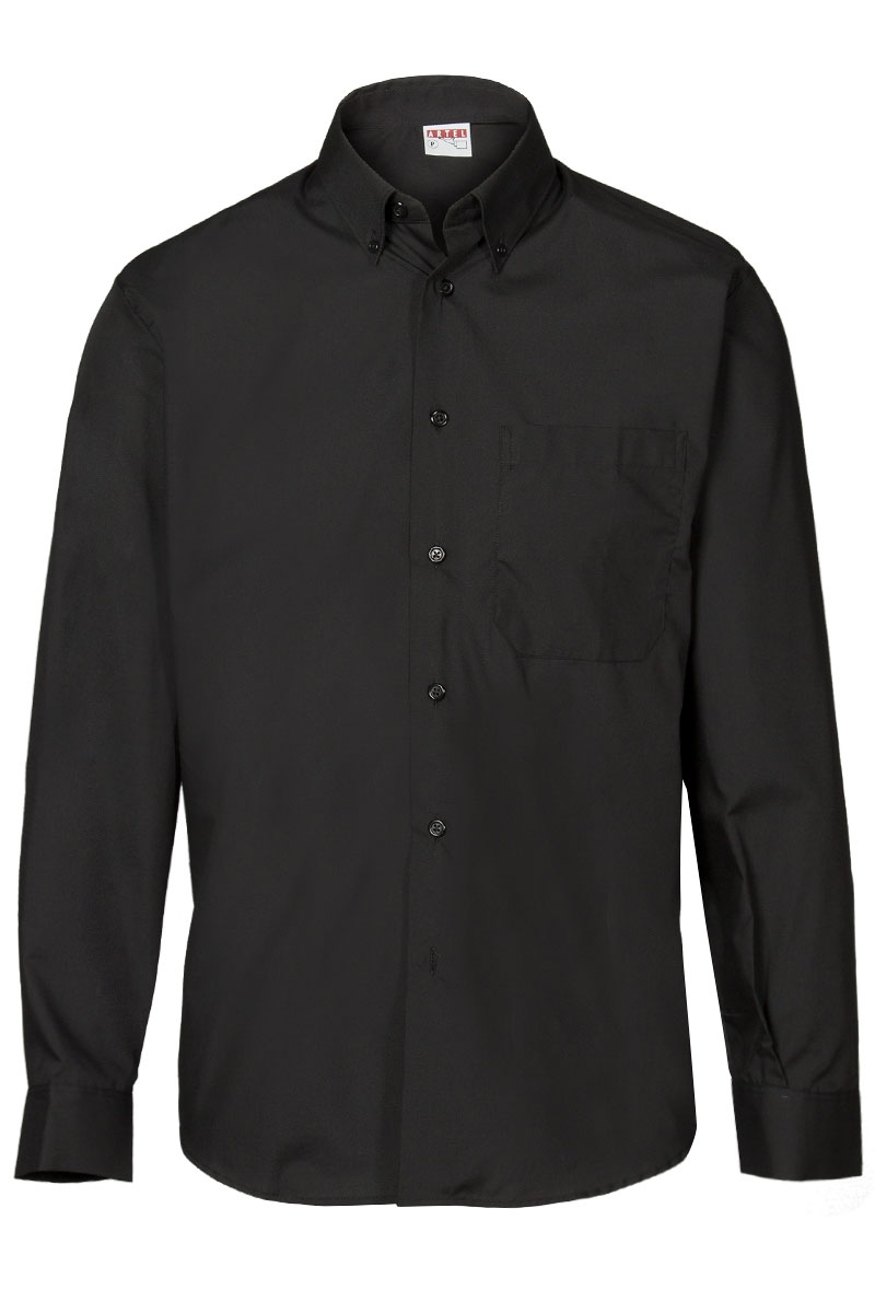 Camisa de hombre negra Artel manga larga