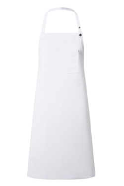 Delantal peto blanco regulable y bolsillo pecho 95 X 95 Mas6901