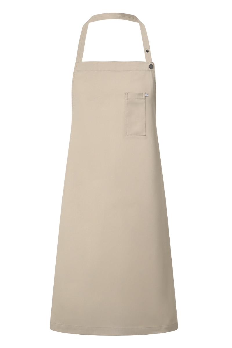 Delantal con peto arena regulable y bolsillo pecho 95 X 95 Mas6902