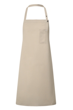 Delantal con peto arena regulable y bolsillo pecho 95 X 95 Mas6902
