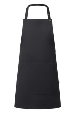 Delantal con peto negro regulable y bolsillo tipo canguro 70X70 Mas6930