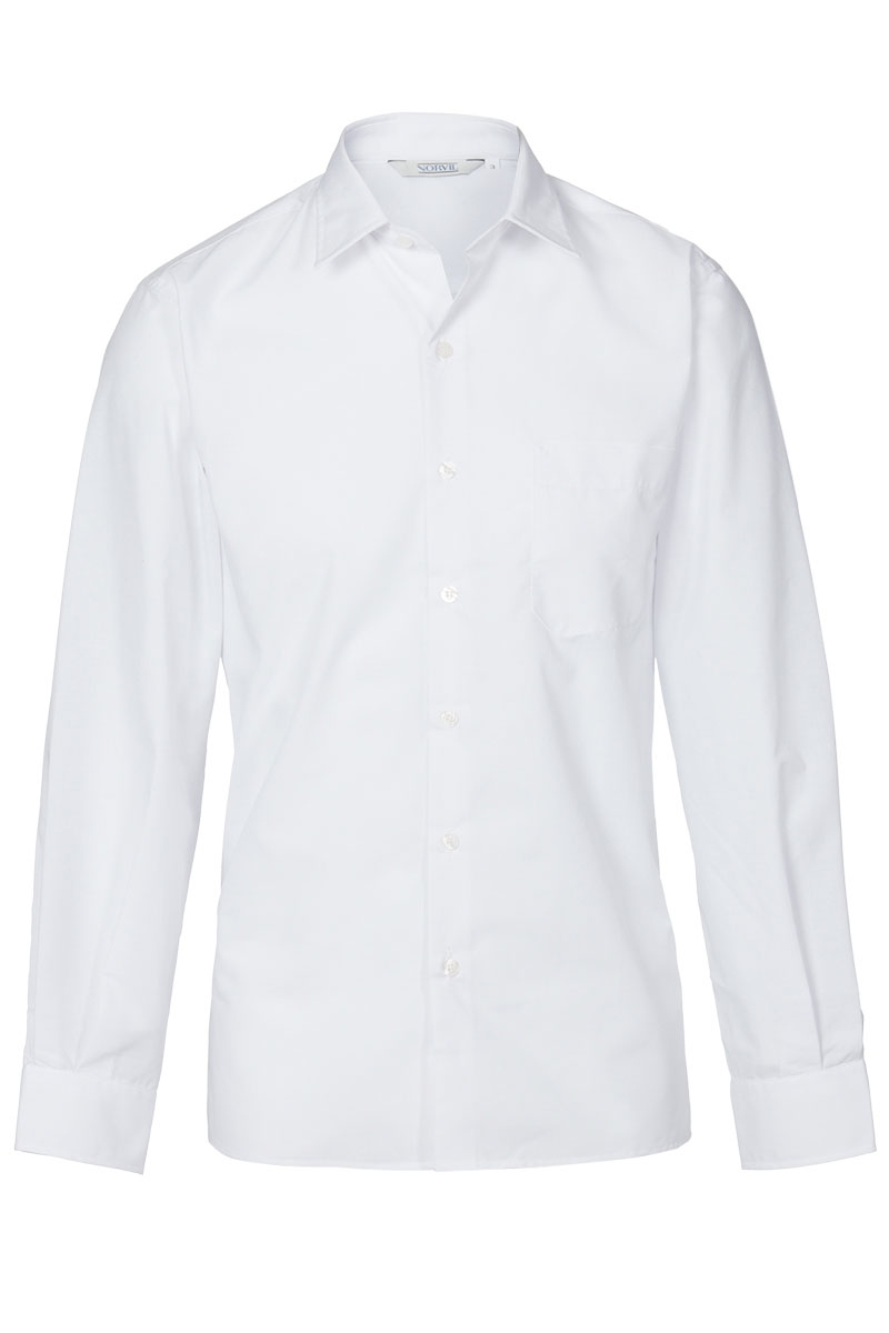 Camisa blanca Norvil 818 manga larga