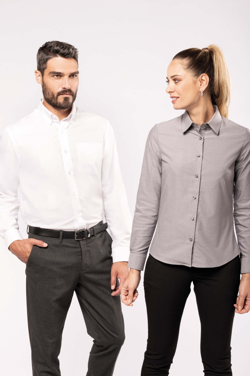 blusa de trabajo oxford manga larga 7