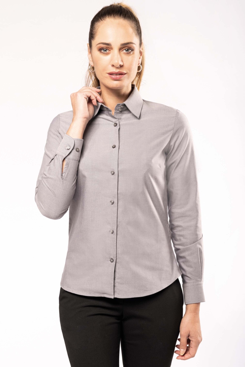 blusa de trabajo oxford manga larga 5