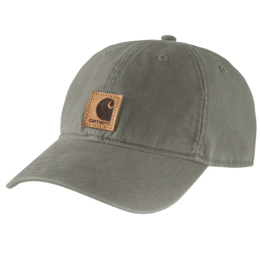 Gorra verde oliva Carhartt 100% algodón tejido de lona con logo Canvas Cap