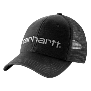 Gorra negra de lona con parte trasera de malla Carhartt 101195