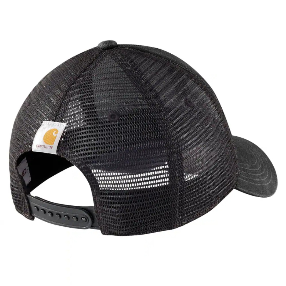 Gorra negra de lona con parte trasera de malla Carhartt