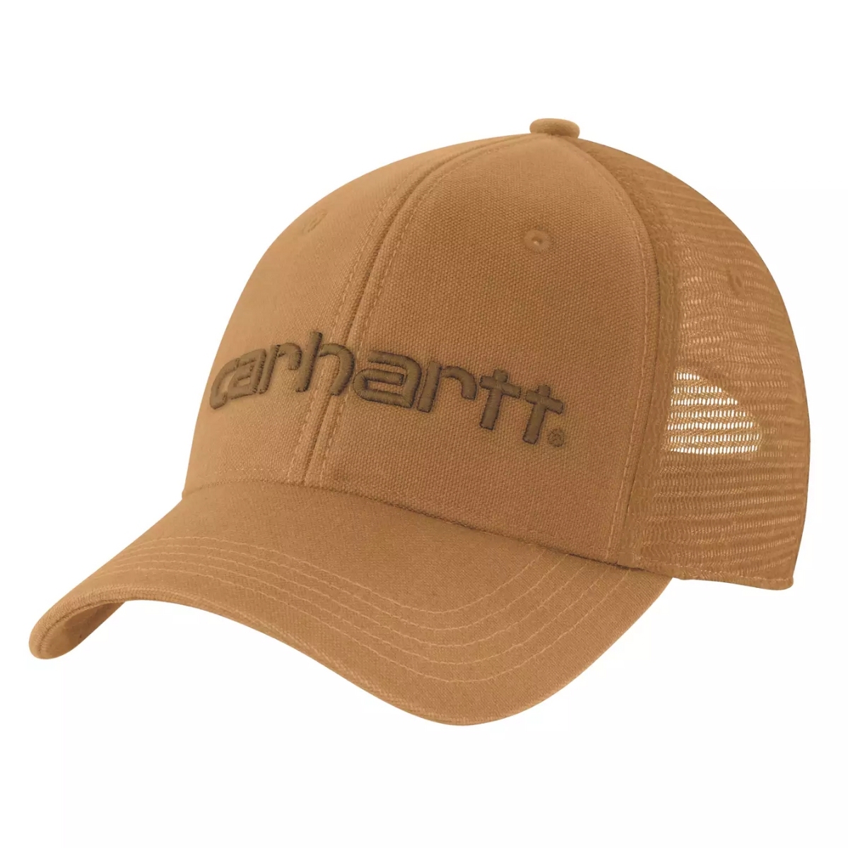 Gorra marrón de lona con parte trasera de malla Carhartt 101195