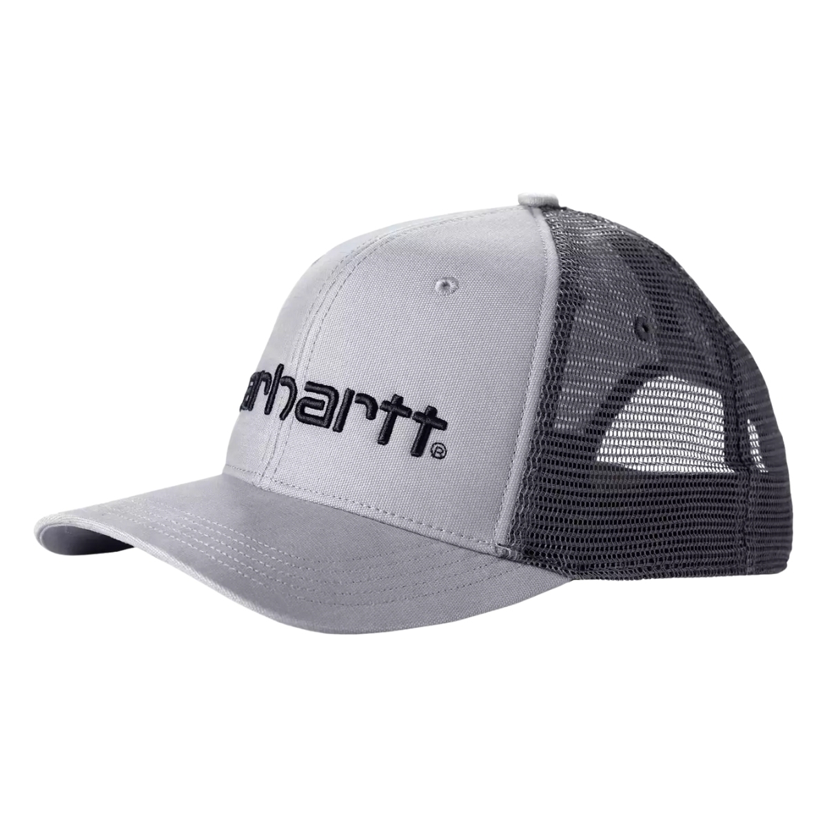 Gorra gris de lona con parte trasera de malla Carhartt 101195