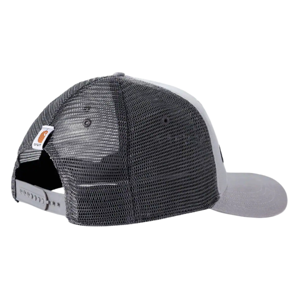 Gorra Carhartt gris de lona y malla con logo