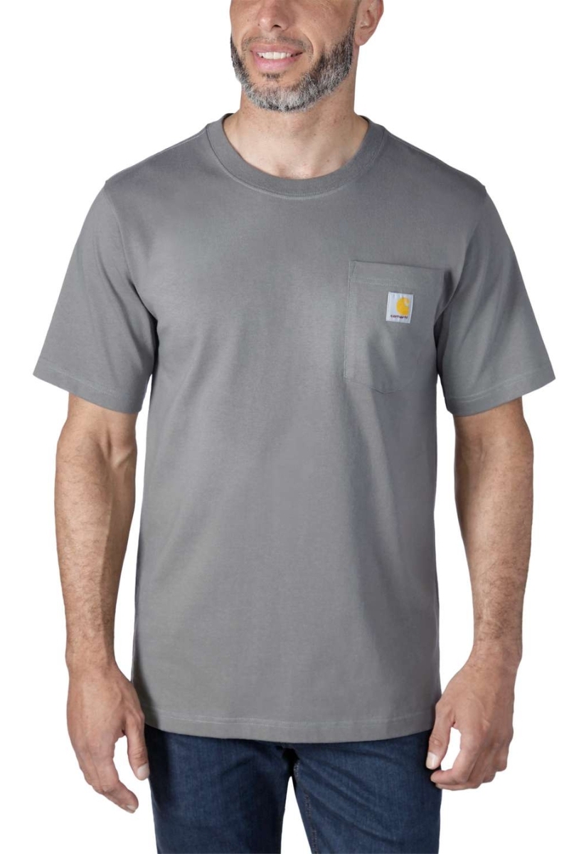 Camiseta verde oliva con bolsillo Carhartt gruesa K87