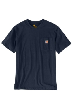 Camiseta color azul marino con bolsillo gruesa Carhartt 103296 col. NVY