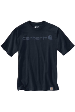 Camiseta color azul marino core logo Carhartt gruesa 103361 col. I27