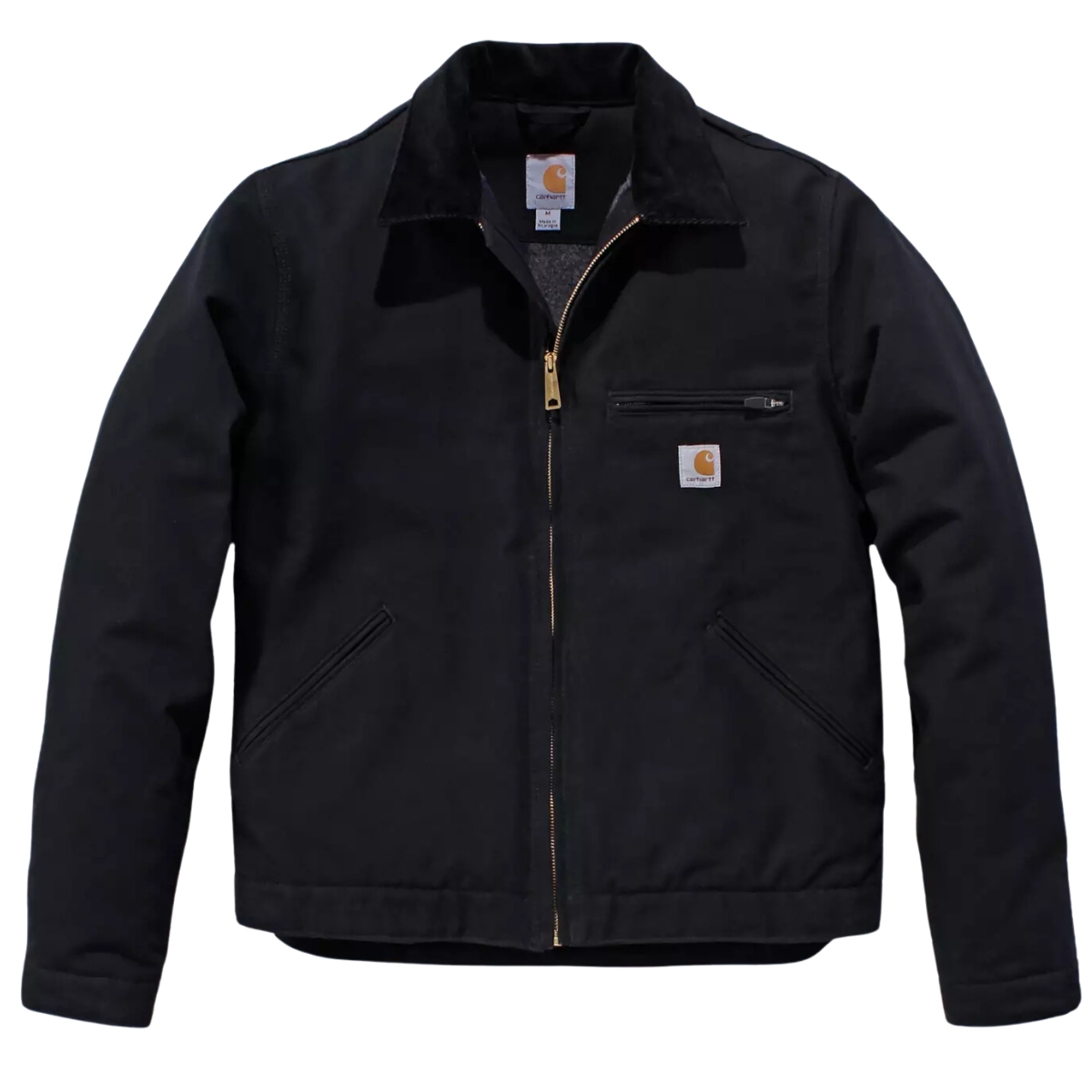 Jaqueta negra Carhartt Detroit Jacket Duck Blanket Lined