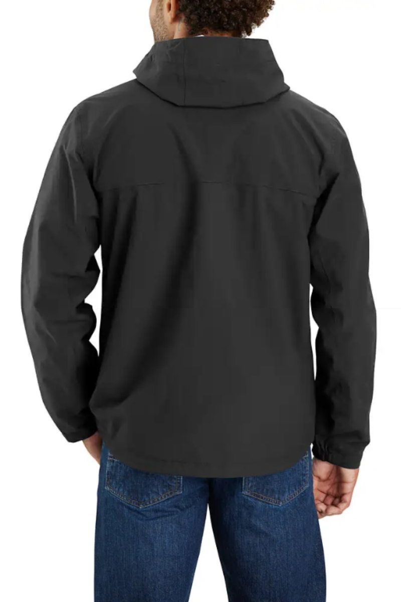 Jaqueta impermeable negra amb caputxa Carhartt