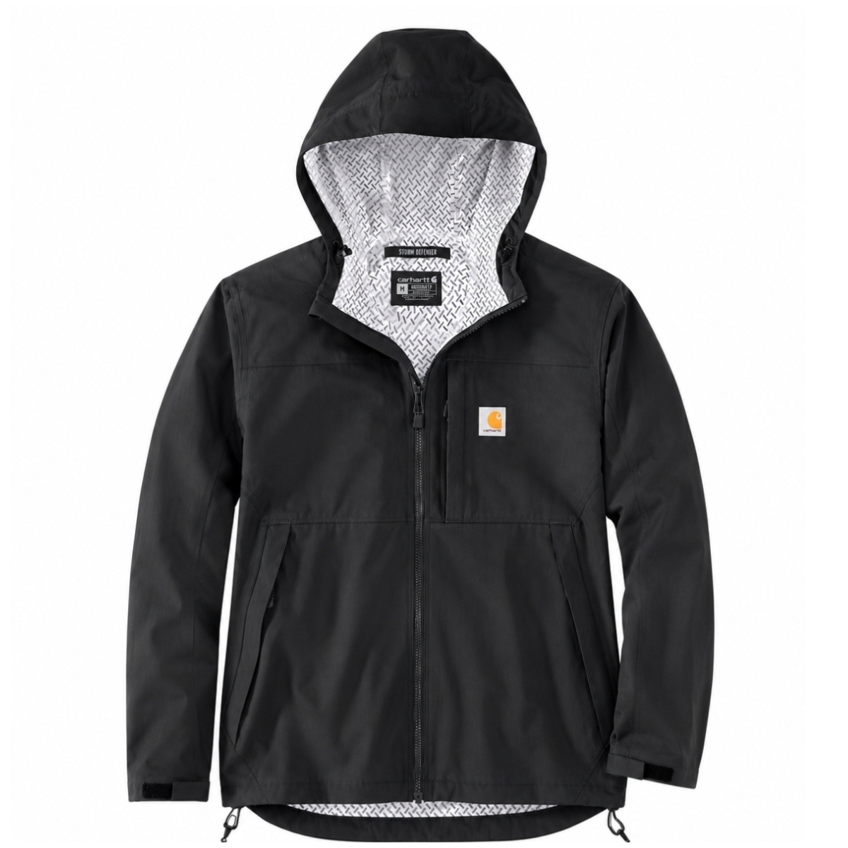 Jaqueta impermeable negra amb caputxa Carhartt Monterey