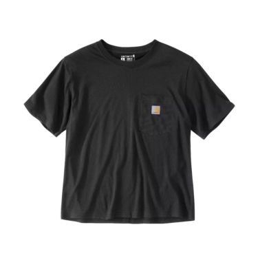 Camiseta de mujer Carhartt color negro con bolsillo 106122