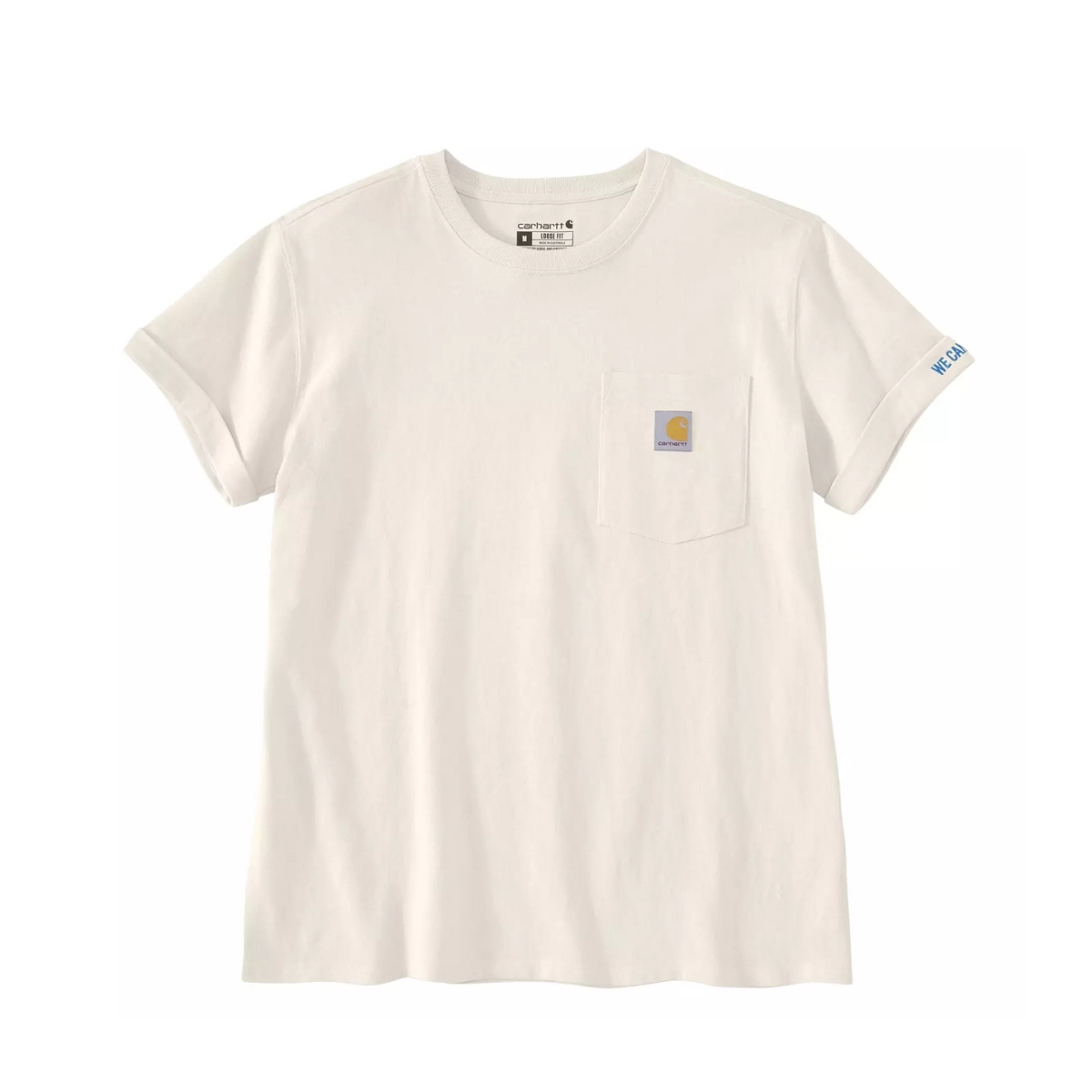 Camiseta de mujer Carhartt gruesa con bolsillo y gráfico en la espalda 106903