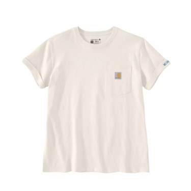 Camiseta de mujer Carhartt gruesa con bolsillo y gráfico en la espalda 106903