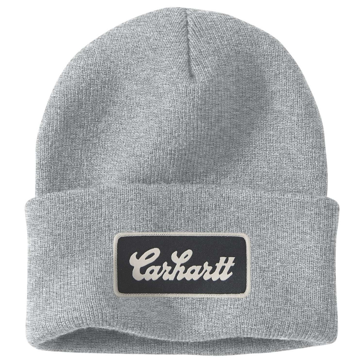 Gorro Carhartt gris logo con parche frontal 107007