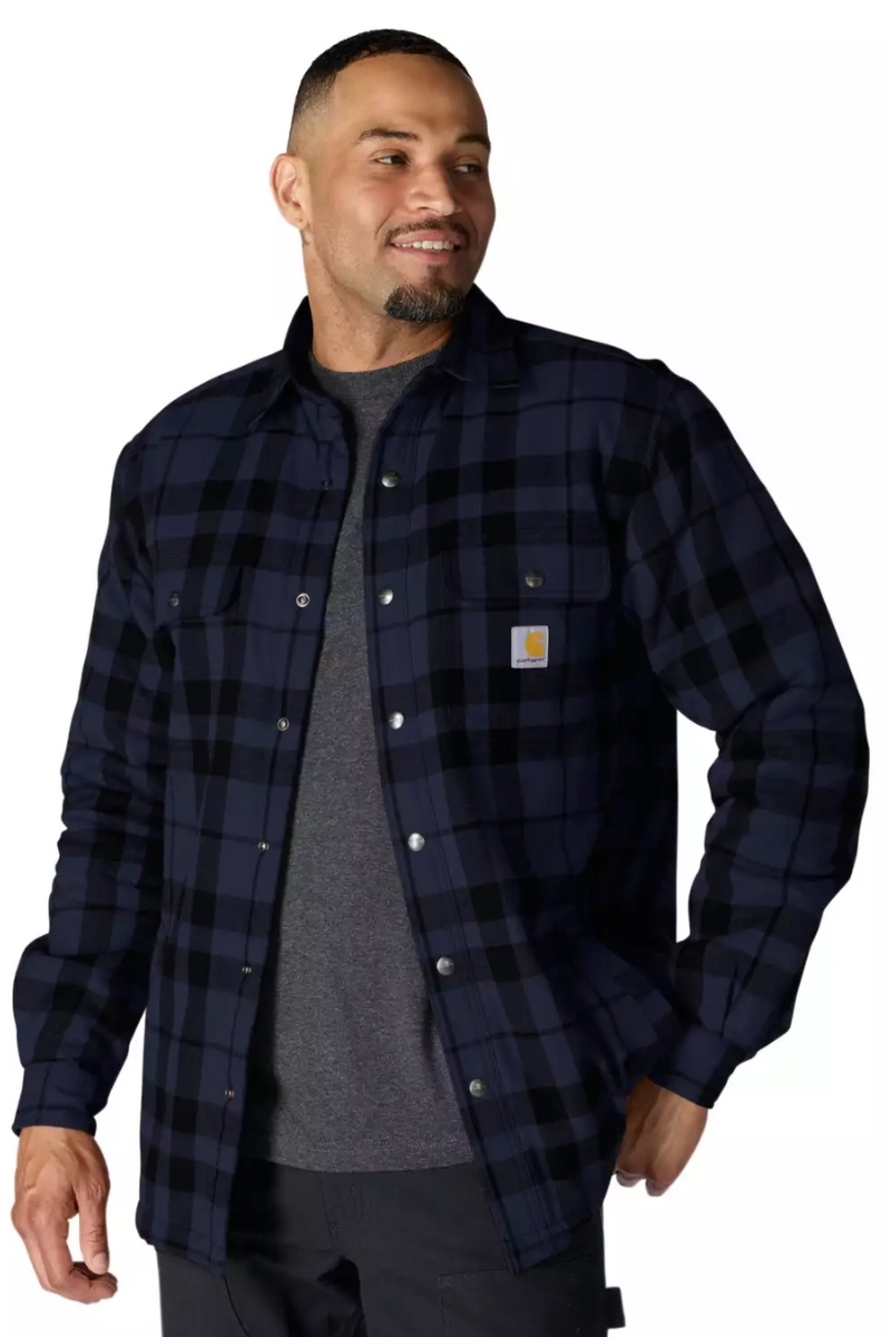 Chaqueta camisa de franela con cuadros azules Carhartt