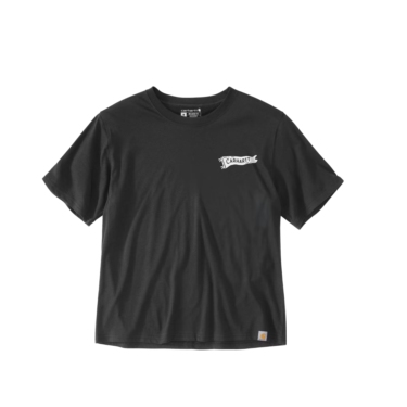 Camiseta de mujer Carhartt color negro con banderín 107387