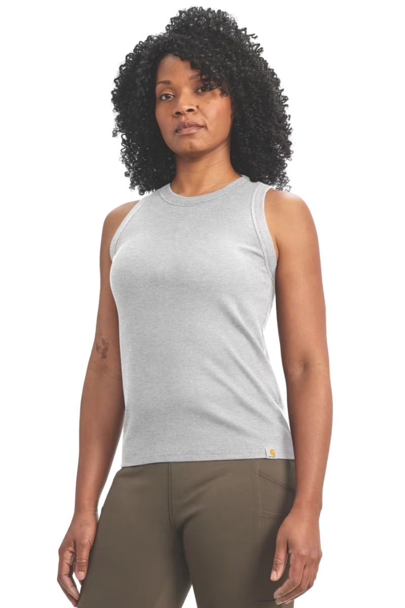 Camiseta de tirantes de mujer gris jaspeada Carhartt
