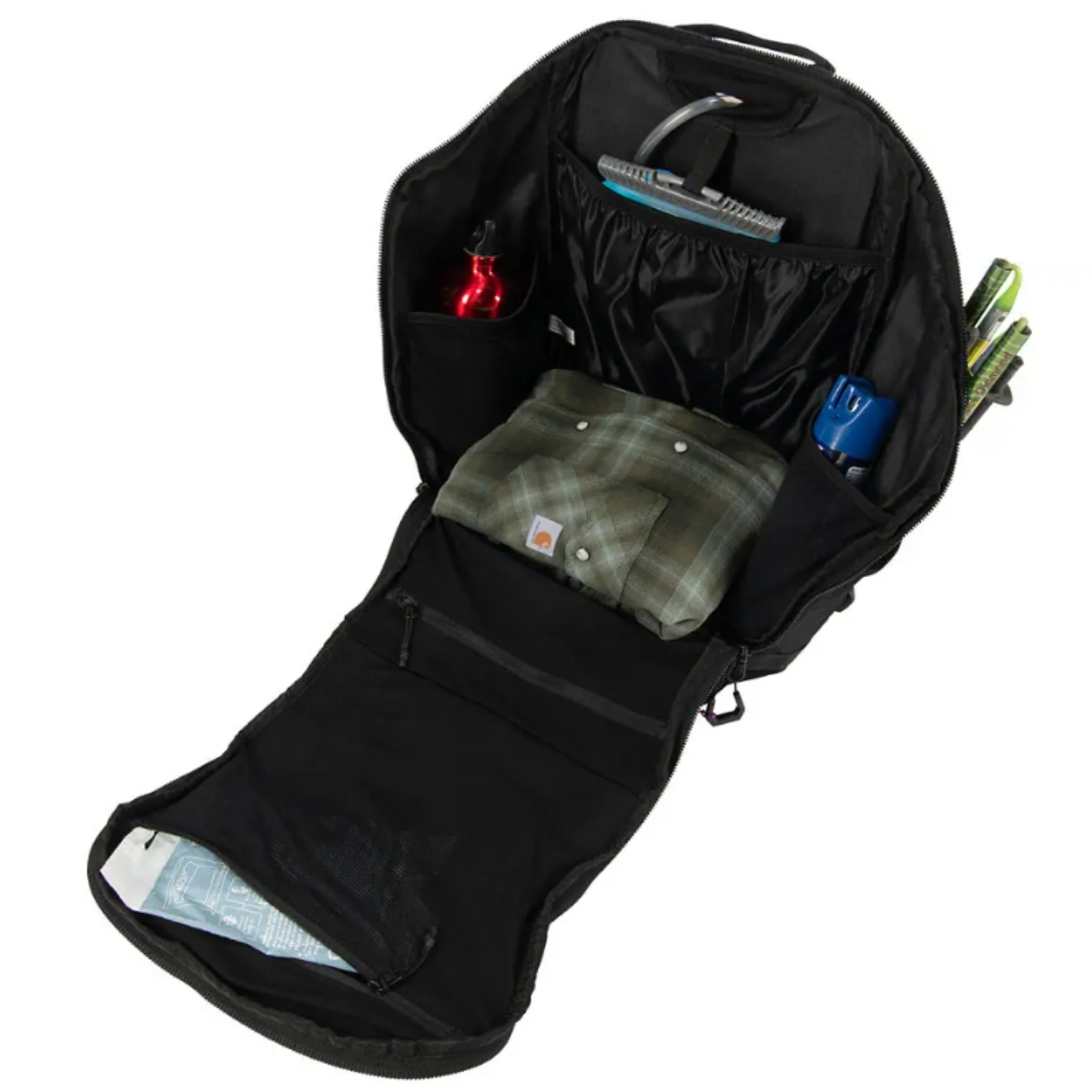 Mochila negra 45L Carhartt de nylon 