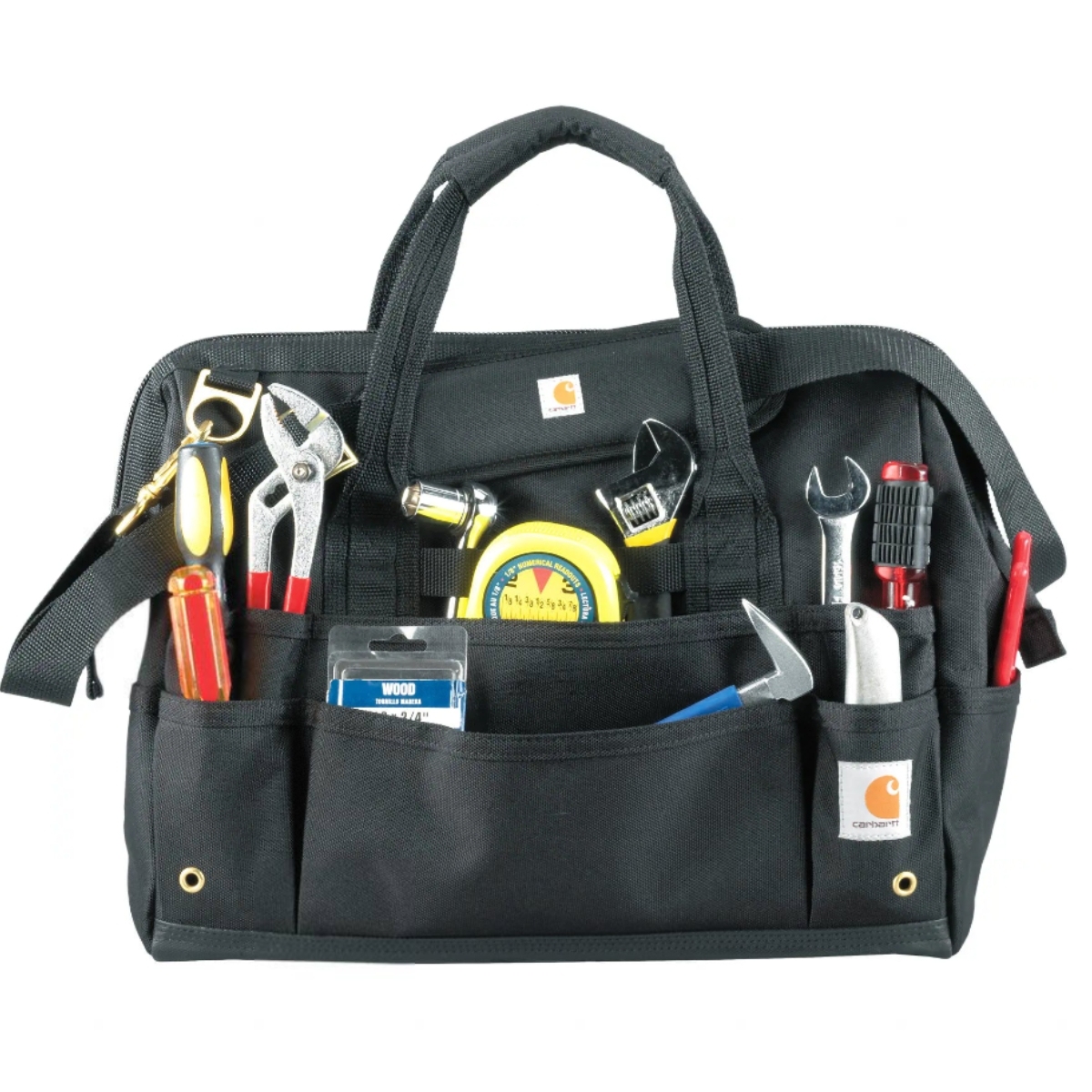 Bolsa de herramientas negra Carhartt, resistente e impermeable