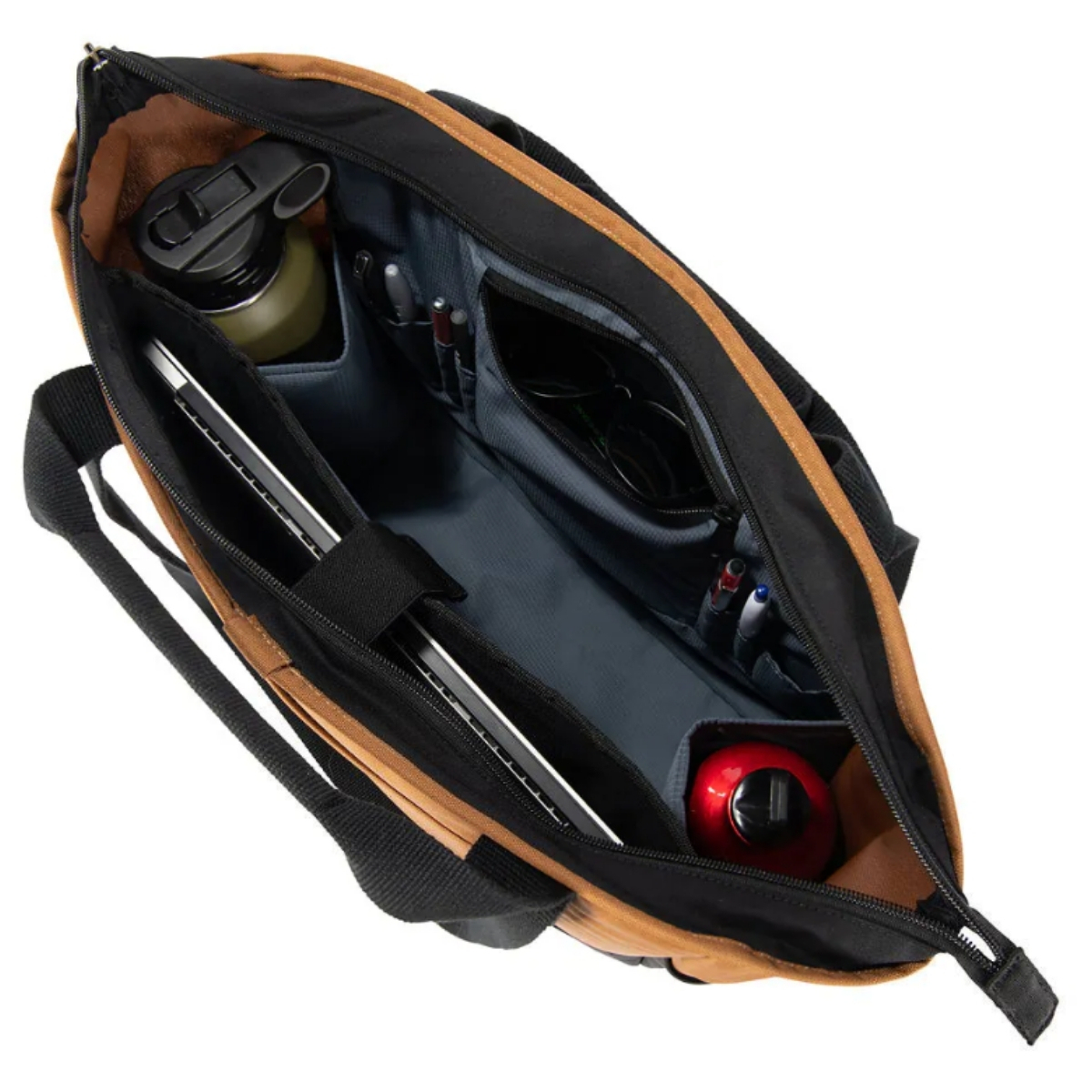 Bolsa marrón Carhartt para portátil, resistente e impermeable