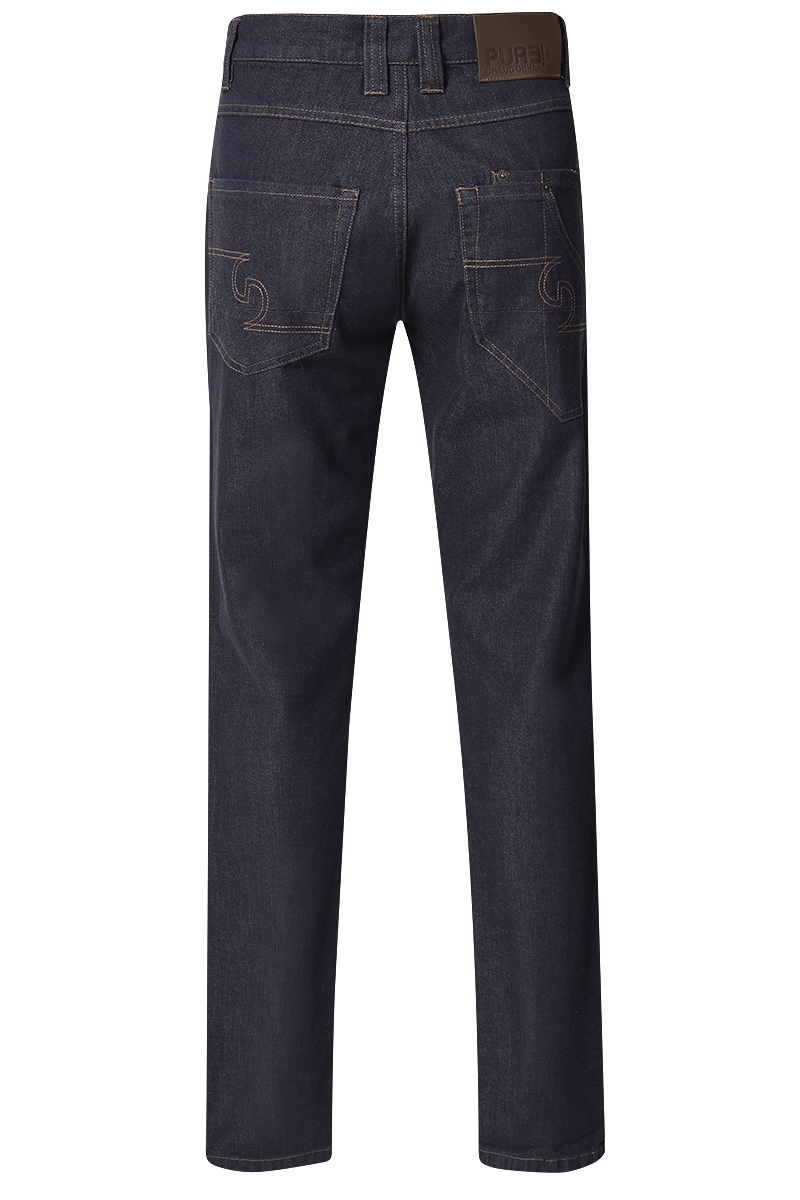 pantalon denim elastico de hombre con pasadores para cinturon 1