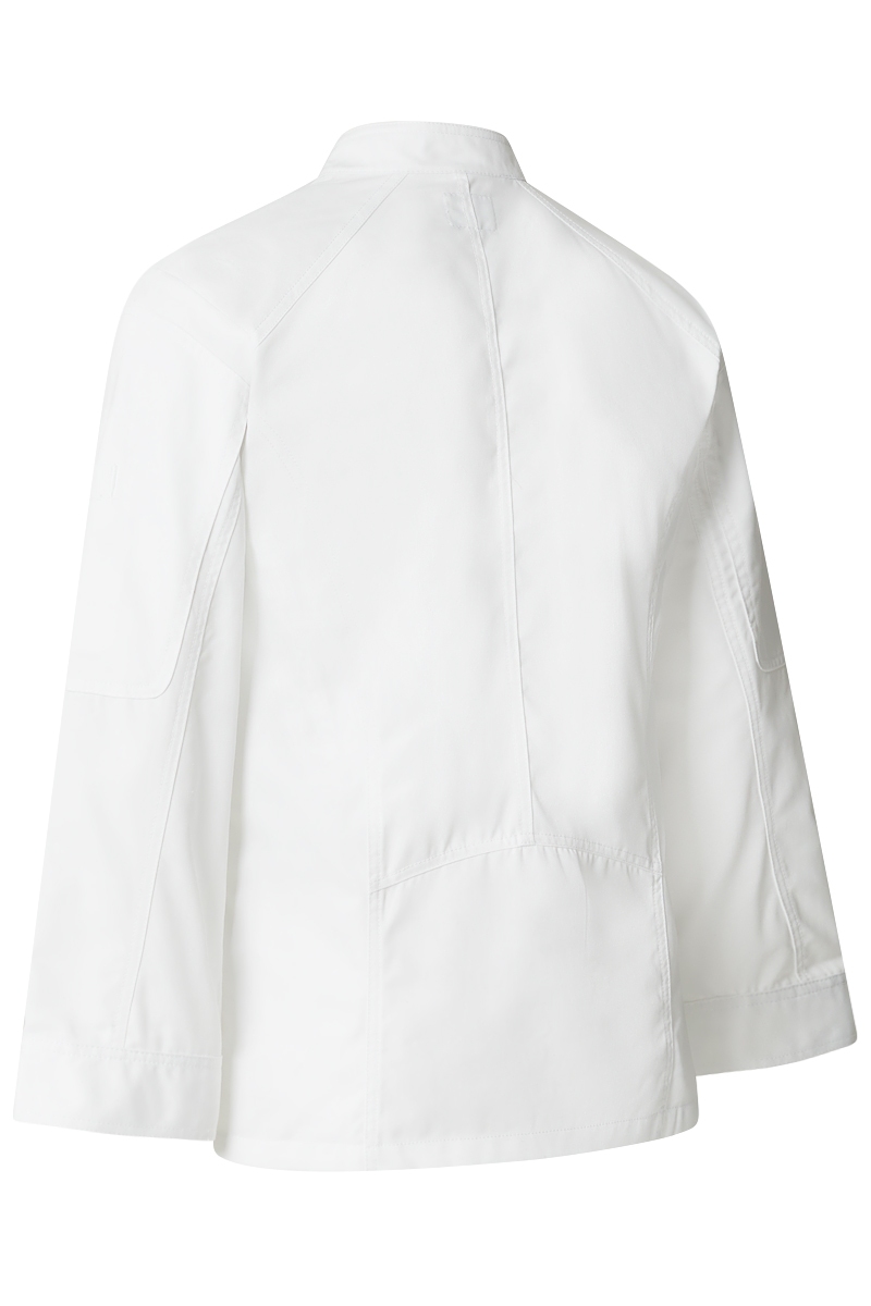 Jaqueta blanca de cuiner de disseny original lleugerament entallada 1