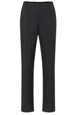 pantalon microfibra en negro goma cintura