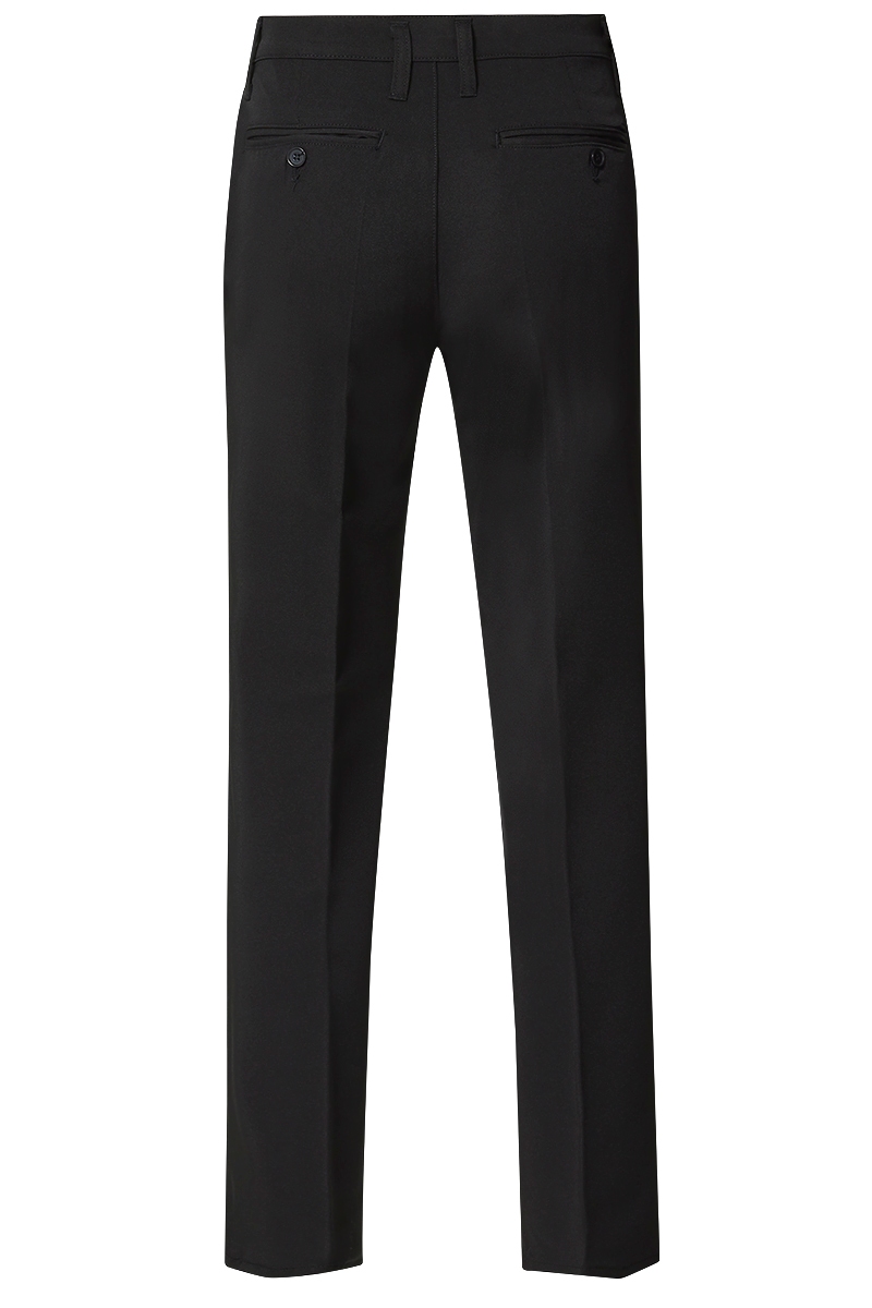 Pantalon laboral de traje negro con elastico 1