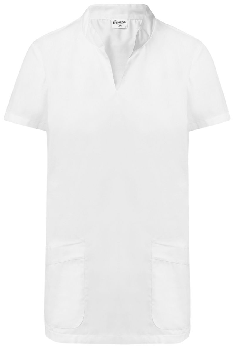 Blusó sanitari blanc amb obertures laterals per a més comoditat 2