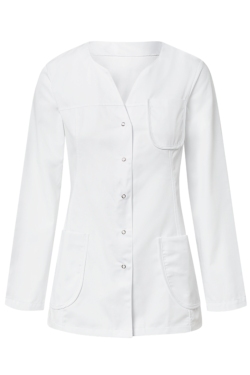 Blusó blanc Dyneke 8274 màniga llarga amb cierres