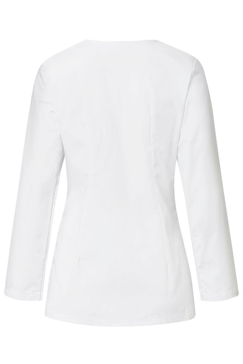 Blusó blanc Dyneke 8274 màniga llarga amb cierres 1