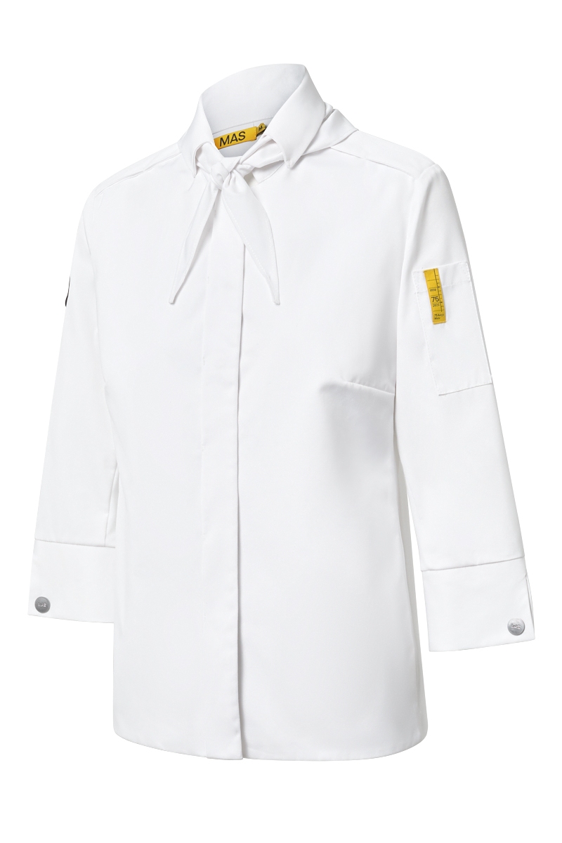 Chaqueta chef blanca de mujer 75 aniversario coleccion 1950