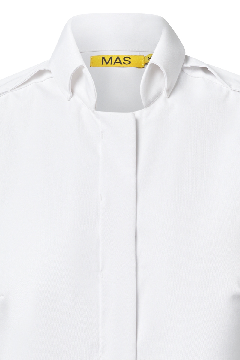 Chaqueta chef blanca de mujer 75 aniversario coleccion 1950 3