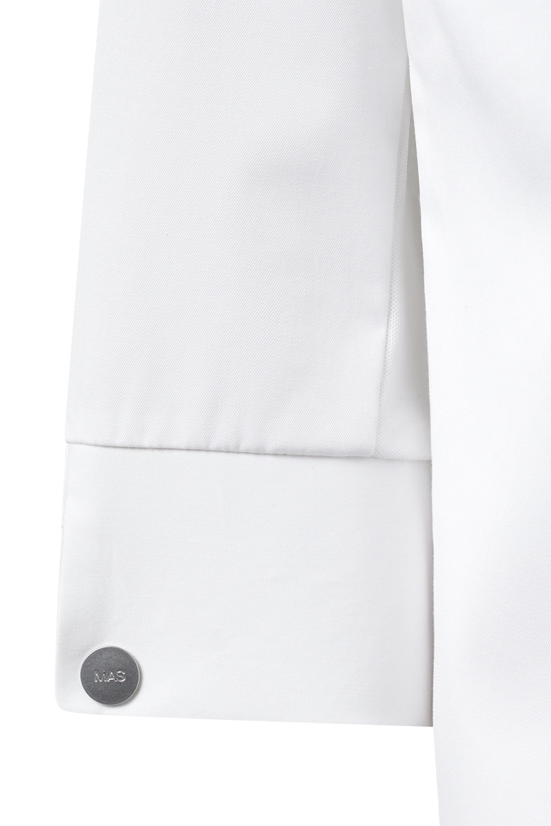 Chaqueta chef blanca de mujer 75 aniversario coleccion 1950 4