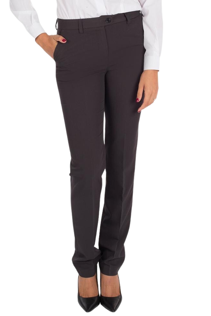 Pantalon De Vestir Gris Mujer